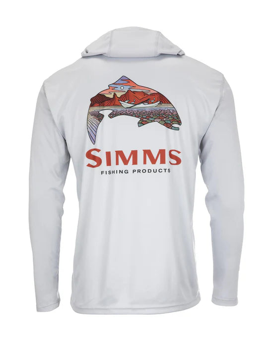 Simms Tech Hoody-Artist Series Trout Logo Flame
